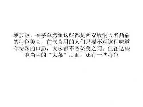 去西双版纳旅游必吃小吃推荐