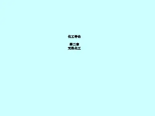 天津大学_化工导论_第二章_无机化工
