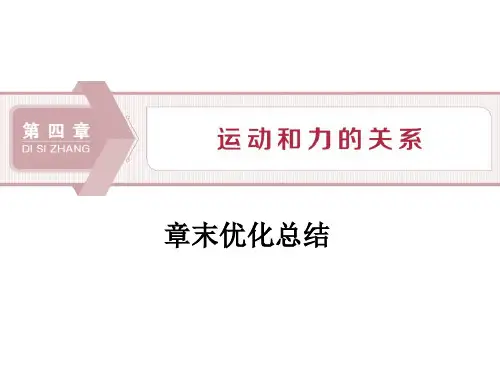 《章末优化总结》运动和力的关系PPT课件