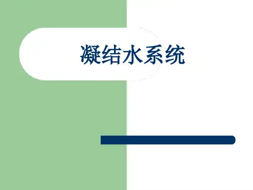 发电厂凝结水系统