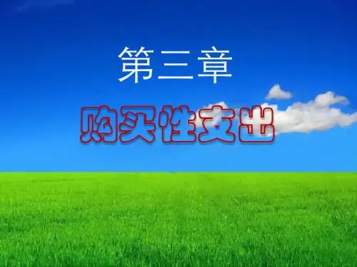 第03章 购买性支出