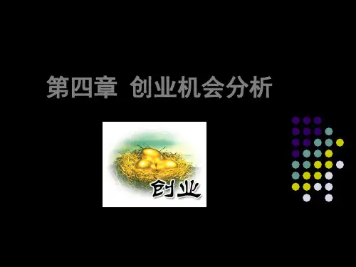 创业管理chp4第四章创业机会分析 共40页