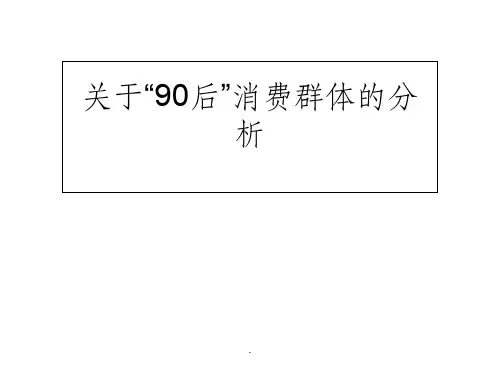 消费人群分析ppt课件