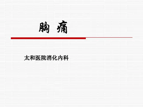 诊断学课件：胸痛