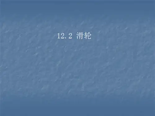 初中物理  滑轮13 苏科版优秀课件