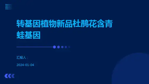 转基因植物新品杜鹃花含青蛙基因