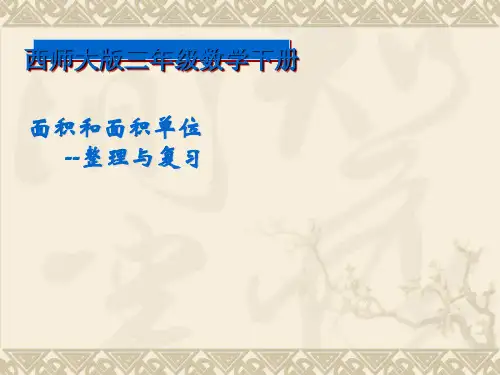 《面积和面积单位-整理与复习》长方形和正方形的面积PPT课件(1)
