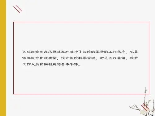 医疗核心制度PPT