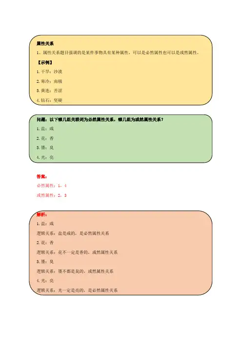 2019年国家公务员考试行政能力测试20180420类比推理