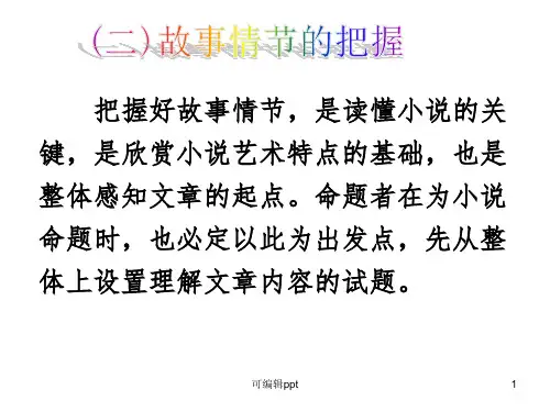 小说情节安排特点完整版ppt课件