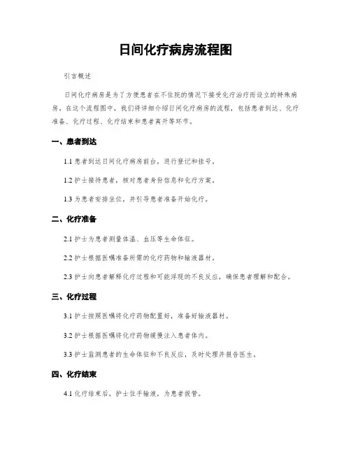 日间化疗病房流程图