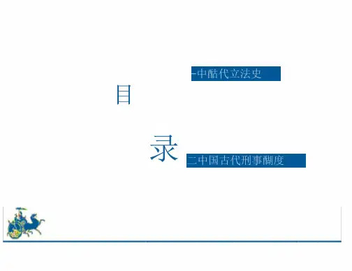 我国古代法制史