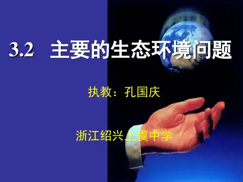 主要的生态环境问题 PPT课件 湘教版