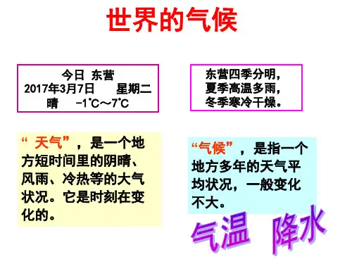 高考区域地理 世界的气候(共63张PPT)