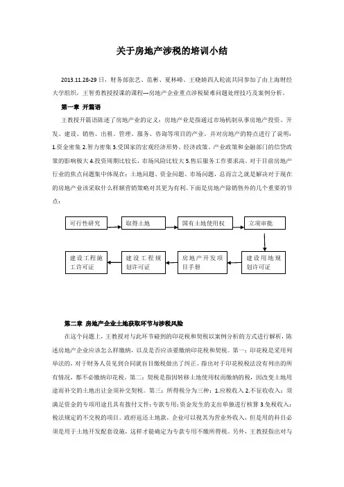 房地产涉税小结