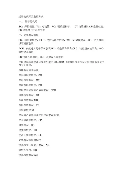 建筑电气工程设计常用图形和文字符号