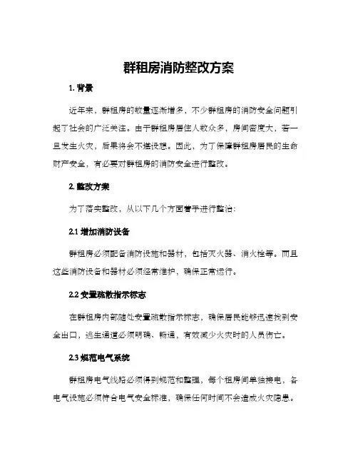 群租房消防整改方案