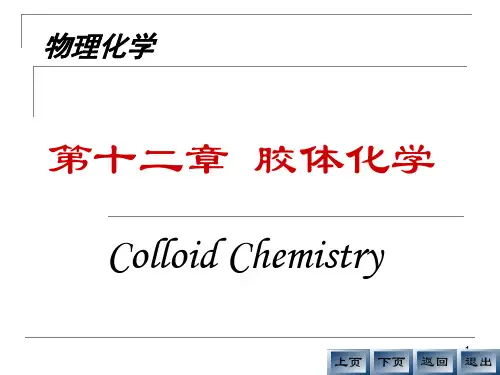 物理化学第十二章 胶体化学