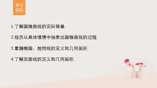 高中数学第2章圆锥曲线与方程2.1圆锥曲线课件苏教版选修2