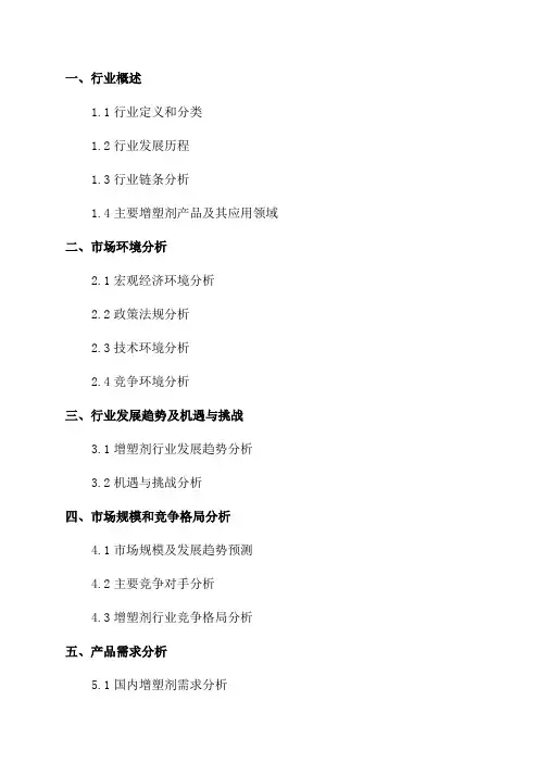 2024-2024年中国增塑剂行业分析及战略咨询报告