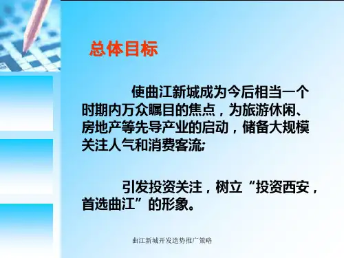 曲江新城开发造势推广策略课件