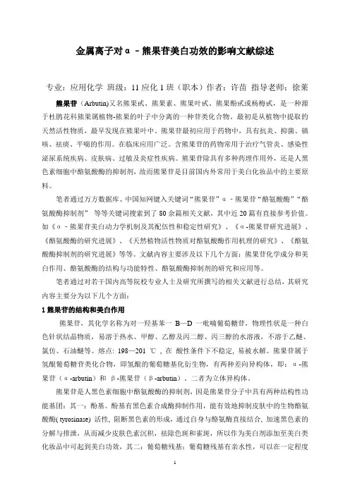毕业设计文献综述