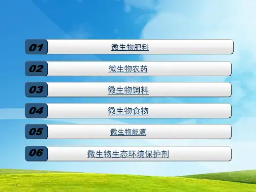 微生物在农业中的应用(共38张PPT)