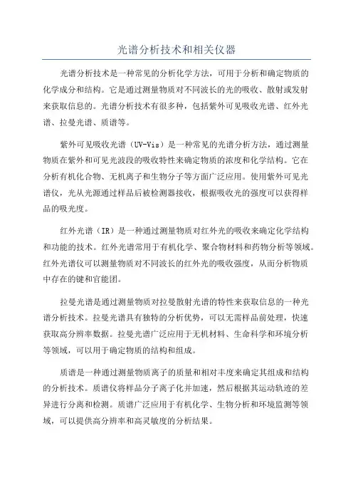 光谱分析技术和相关仪器