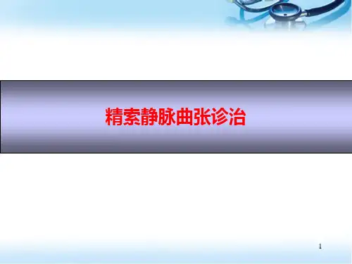 (医学课件)精索静脉曲张诊治PPT幻灯片