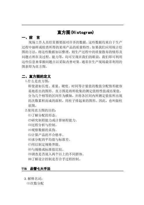 品管七大手法之直方图