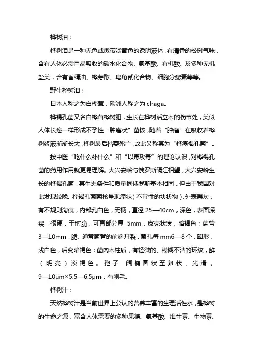 桦褐孔菌的功效与作用