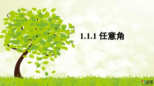 课件8：1.1.1 任意角
