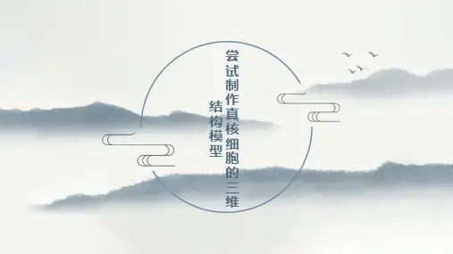 第三章尝试制作真核细胞的三维结构模型课件-高一上学期生物人教版(2019)必修一
