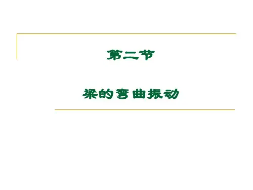 梁的弯曲振动-振动力学课件