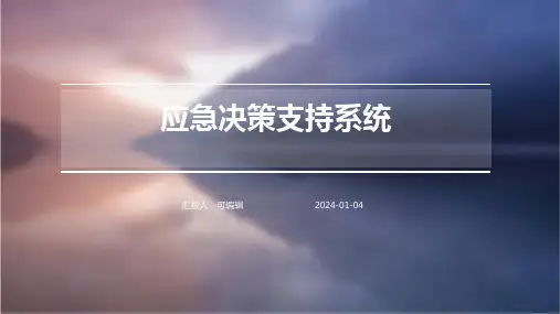 应急决策支持系统