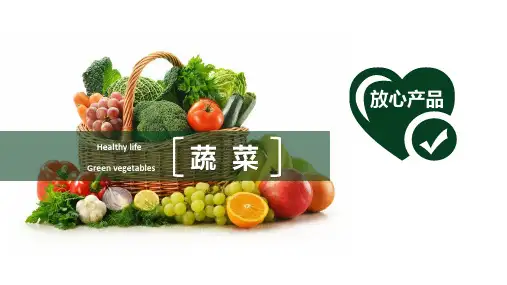 绿色有机蔬菜农业农产品介绍PPT模板