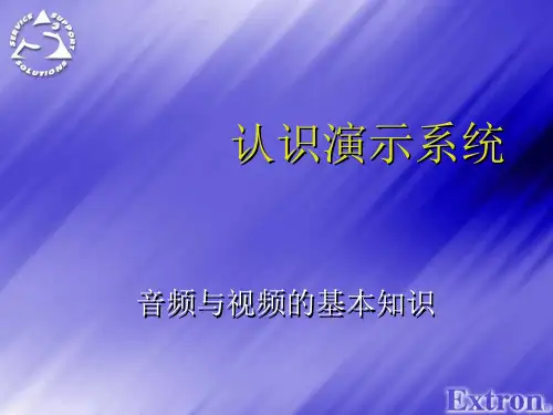 音频视频基本知识介绍教材