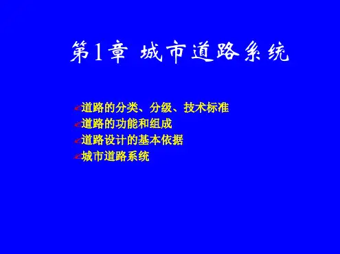 城市道路系统