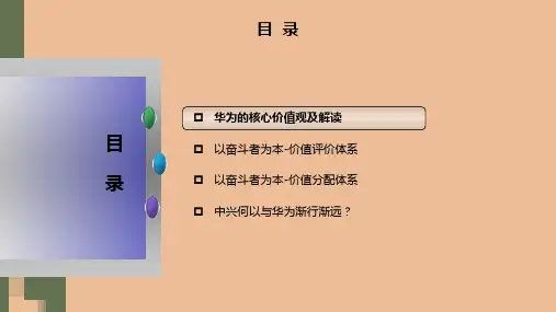 以奋斗者为本华为人才选拔和激励机制探究专题培训课件