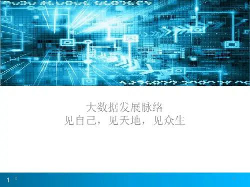 大数据发展脉络PPT