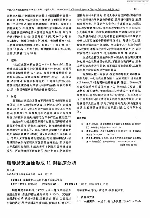 脑静脉窦血栓形成11例临床分析