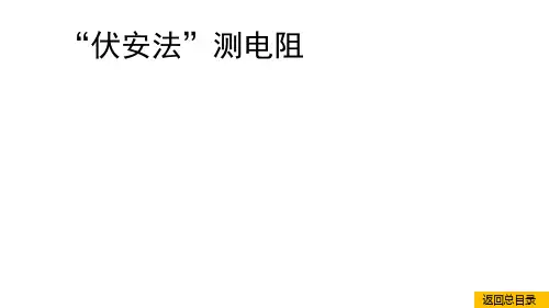 人教版物理中考专题复习     “伏安法”测电阻