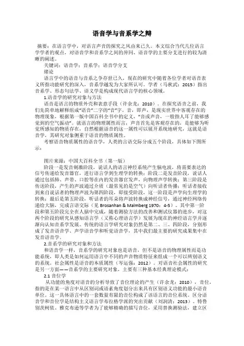语音学与音系学之辩