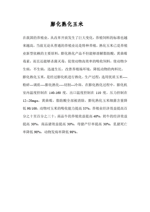 膨化熟化玉米