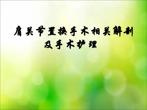 肩关节置换手术相关解剖和手术_护理