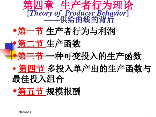 第4章 生产者行为理论‘’【VIP专享】