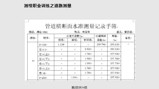 道路纵横断面内业成图方法.pptx