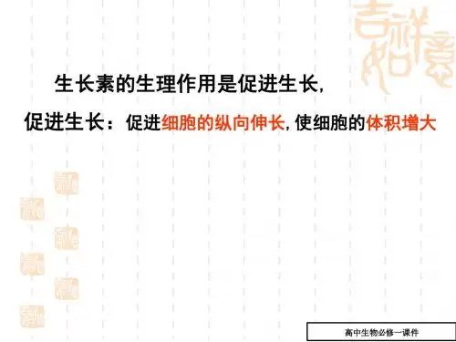 高中生物素的生理作用课件7(高二生物)