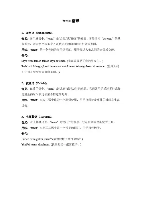 temu翻译