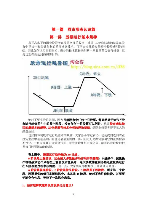 第一讲  股票运行基本规律
